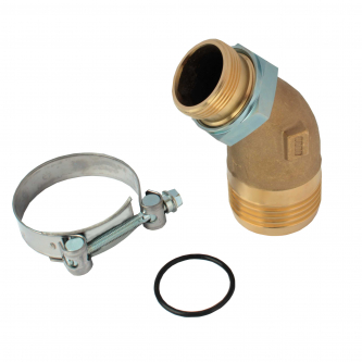 Binotto suction port 45° G 1 1/2" x T60mm band (68-73mm)