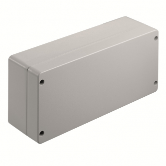 Aluminum housing Klippon K7, 160x350x100 (RAL 7001, Silicone)