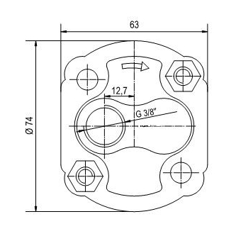 Pompa hydrauliczna 1,7cc do wind Behrens, MBB, Dautel