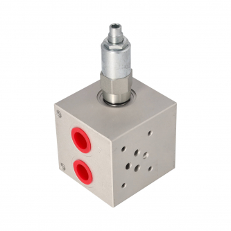 1-section valve block with an overflow valve; NG6 / Cetop 3; AL-BL-6-A-1-C