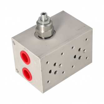 2-section valve block with an overflow valve; NG6 / Cetop 3; AL-BL-6-A-2-C