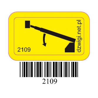 Pictogram - lowering the main arm