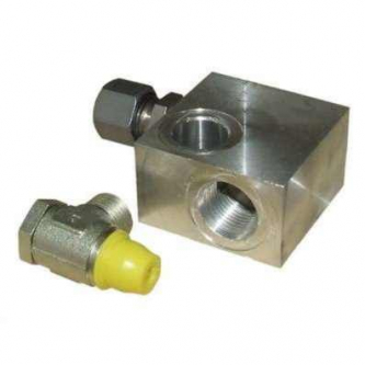 Valve block for MBB lift cylinders