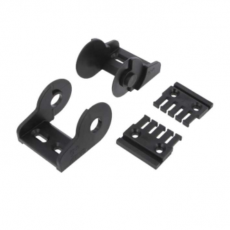 Set of connecting elements of the 2600/2700 series chain, pivoting with a comb