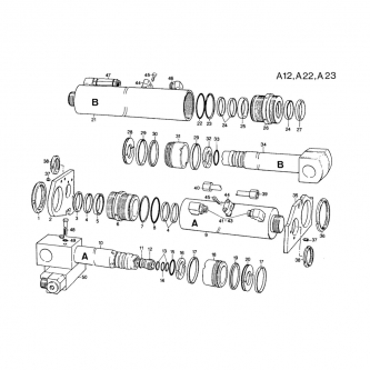 Advance cylinder tube AK140.1