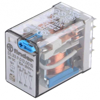 Miniature industrial relay 12VDC 55.33.9.012.0010