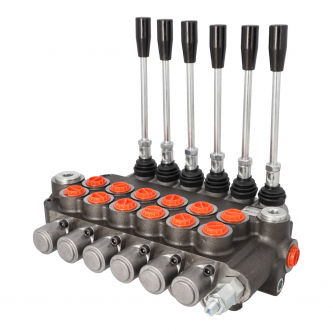 6-section hydraulic distributor 80l / min 250bar