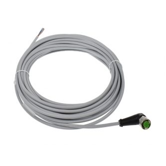 M12 sensor cable, 4pin angled connector, 250 VAC, 10m