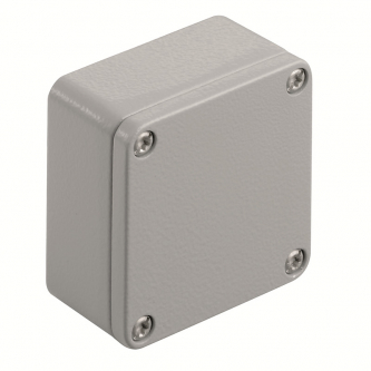 Aluminum housing Klippon K01, 64x58x34 (RAL 7001, CR)