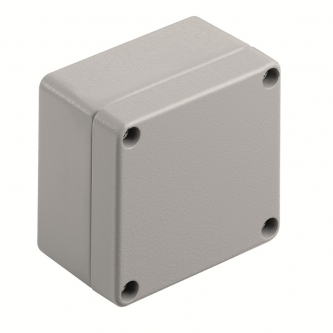 Aluminum housing Klippon K1, 70x70x45 (RAL 7001, CR)