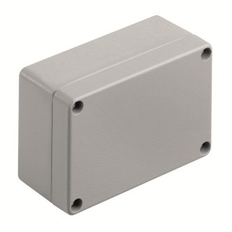 Aluminum housing Klippon K2, 70x100x45 (RAL 7001, CR)