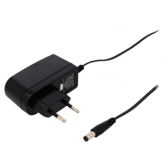 Impulse power supply; 12VDC; 1A; Out: 5.5 / 2.1; 12W; EU plug