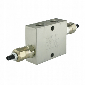 Cross-flow overflow valve with adjustable 3/8 "threads