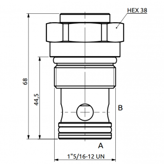 Cartridge check valve HBS 400bar