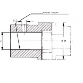 Motor half coupler shaft 48x110 - ege 5