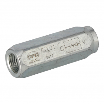 Villa hydraulics in-line check valve 1/4" BSP 0.5 BAR