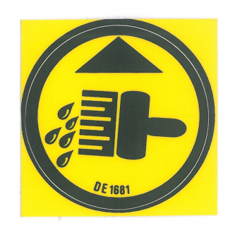 Fassi warning sticker