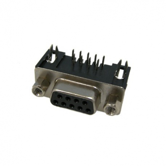 D-SUB9 female angled socket 7.2mm