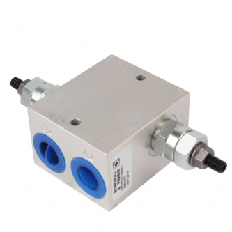Overflow cross valve 30-100 bar 1/2 "