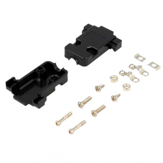 HOUSING FOR STRAIGHT D-SUB CONNECTORS - Black