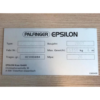 Epsilon nameplate