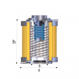 Filter cartridge fi63 h = 266mm d130