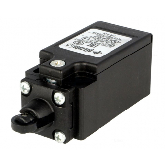 limit switch; polymer roll O11mm; NC x2; 10A; PG13.5