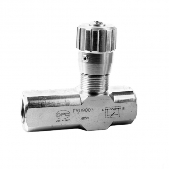 1/2 "BSP 90 ° throttle check valve