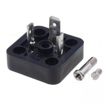 Male connector of DIN 3pin plug without thread