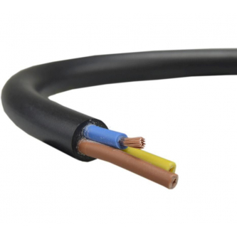 Power cable H03VV-F / OMY 300V 3x0.75 white