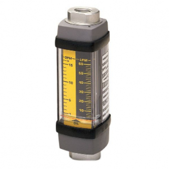 Hydraulic oil flow meter up to 115 l/min