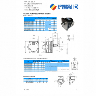 Cast iron pump, 3 HPG, 51 l / min
