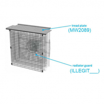 Radiator cover ASA 0367