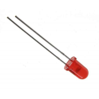 LED 5mm red 12.5-80mcd 60 ° diffusive