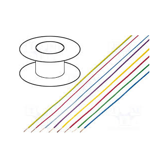 Stranded wire Cu 0.5mm2 / 1.8mm 900V PVC black