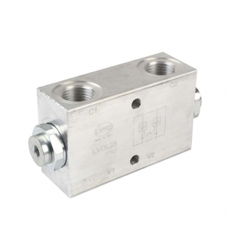 In-Line Twin Piloted Check Valve Aluminum 1/2” BSP 35 l/m 260Bar