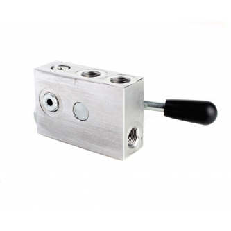 Single acting checkvalve with manual lever control (LH) 3/8 "BSP