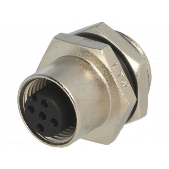 M12 female 5 position connector
