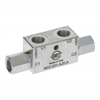 3/8 "A-VNR-S0-DE-38-LJ twin check valve (type: VBPDE)