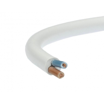 OMY round cable, stranded Cu 2x0.75mm2 PVC black 300V, Class 5