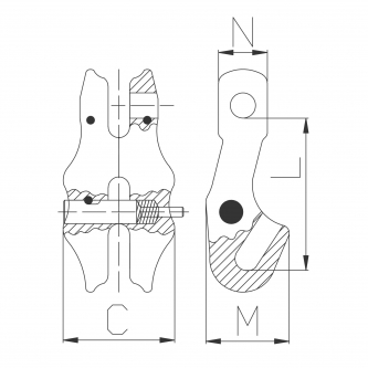 Claw shortening class 8 WLL 5.3t