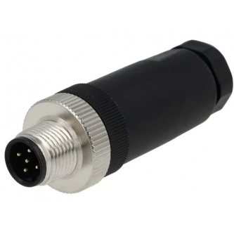 M12 circular male 5-pin connector