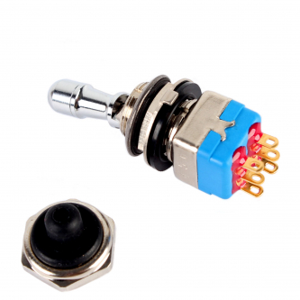 Lockable 2-position switch ON(-)ON Apem 12146AD2K