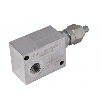 Overflow valve 35 LPM 3/8" BSP 5-50 BAR; Allen screw