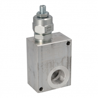 Overflow valve 80 LPM 3/4 "BSP 130-350 BAR