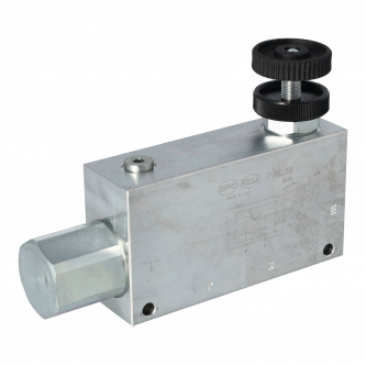 Valve flow divider with flow control 1/2"