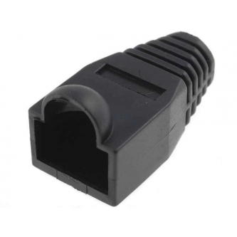 BLACK RJ45 PLUG PROTECTOR 6,5MM