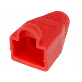 PLUG SHIELD RJ45 6,5MM RED
