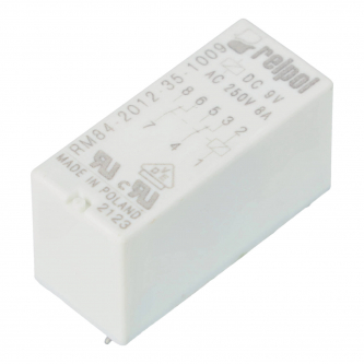 Miniature relay 2P 9VDC IP67