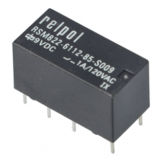 Subminiature relay 2P 9VDC IP64